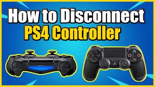 How to DISCONNECT PS4 Controller From Playstation 4 Unpair Controller FAST [upl. by Hibbitts854]