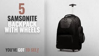 Top 10 Samsonite Backpack With Wheels 2018 Samsonite Wheeled Backpack BlackCharcoal One Size [upl. by Niwrud216]