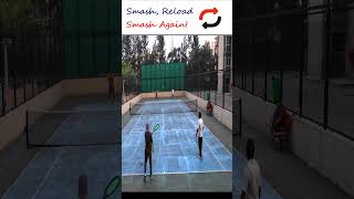 Smash Reload Smash Again tennis tennisshorts tennisreels reels smash tryagain [upl. by Torrie756]