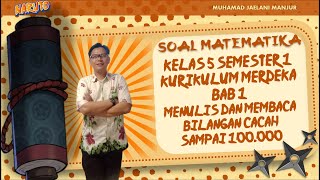 SOAL MATEMATIKA KELAS 5 BAB 1 SEMESTER 1 KURIKULUM MERDEKA [upl. by Lindner372]