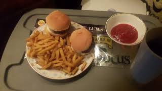 delicious yummy hamburgers french fries cold iced tea tonights dinner emie 💖❤💖 [upl. by Naltiak]