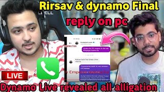 Dynamo bhai Live revealed all alpha clasher alligation😱‎DynamoGaming [upl. by Nohtanoj]