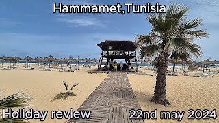 Family hotel review Splashworld venus beach All inclusive holiday in Tunisia Hammamet May 2024 [upl. by Binnie]