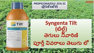 Syngenta  Crystal Crop Tilt  టిల్ట్ Fungicide detail in Telugu  Propiconazole  zerox [upl. by Etteinotna389]