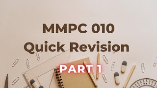 MMPC 010 Quick Revision Managerial Economics Part 1 [upl. by Ab]