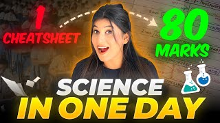 ATTENTION⚠️Follow this 1 DAY science PLAN to score 80 marks🔥 Use 24 hours SMARTLY😎 [upl. by Llenyl]