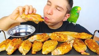 GIANT CRISPY FRIED DUMPLINGS • Mukbang amp Recipe [upl. by Harmonia]