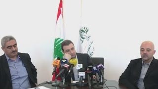 Press Conference  01022016  أبو فاعور عن أزمة النفايات [upl. by Colline]