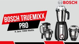 Bosch TrueMixx Pro Mixer Grinder Review  Best HighPower Mixer Grinder [upl. by Efrem]