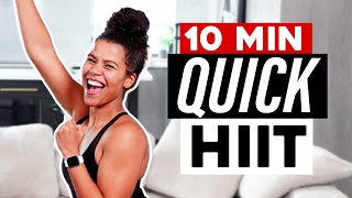 10 Min HIIT Cardio Workout to Burn Fat [upl. by Zoba]