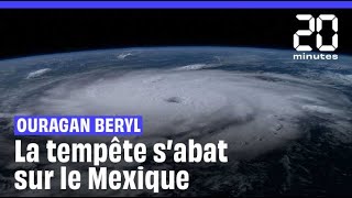 Ouragan Béryl  Après la Jamaïque et les iles caïman la tempête s’abat sur le Mexique [upl. by Anuaf]