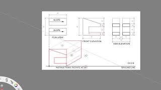 Elevation Oblique 29 Drawing Tutorial [upl. by Roddy349]