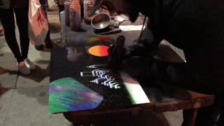 Spray paint artist in NYC [upl. by Naujaj741]