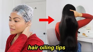 Hair Oiling Secrets For Extreme Hair Growth  Hair growth tips🌷 [upl. by Fira]