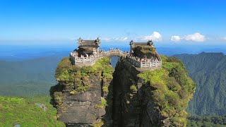 Fanjing Mountain Guizhou  Aerial Photography  China [upl. by Yrahcaz470]