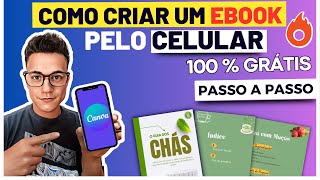 ´ Passo a Passo  Como Criar um Ebook Grátis no Canva pelo Celular  2023 [upl. by Lombardo]