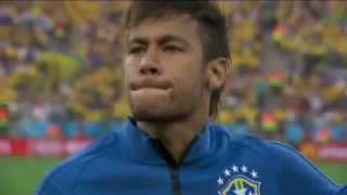 Torcida canta o hino junto com a seleção brasileira e emociona  Copa do Mundo FIFA Brasil 2014 HD [upl. by Ngo]