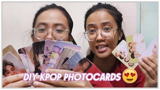 HOW TO MAKE DIY KPOP PHOTOCARDS [upl. by Oab]