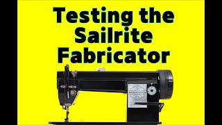 Sewing on my Sailrite Fabricator [upl. by Issiah274]