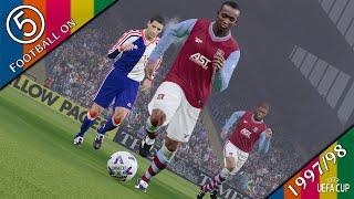 Aston Villa v Athletic Bilbao 2nd Leg  UEFA Cup 9798  Football on 5 PES 2021 [upl. by Tulley460]