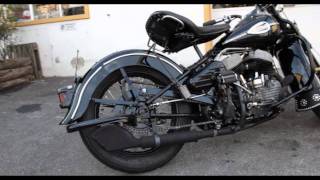 43 WL 45quot HarleyDavidson flathead kick start [upl. by Jonette801]