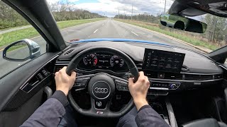 2020 Audi S4 30T Premium Plus  POV Test Drive  060 [upl. by Neersan860]