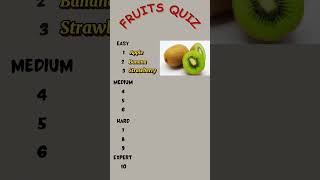 Fruit quiz Can you guess 8 of 10 quiz challenge guess furit furits health [upl. by Lichtenfeld]