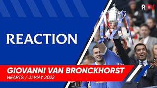 REACTION  Giovanni van Bronckhorst  21 Mat 2022 [upl. by Ieppet]