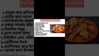 মুরগির মাংস খাওয়ার উপকারিতা shorts healthtips chickenbenefits youtubeshorts food viralvideo [upl. by Hatnamas]