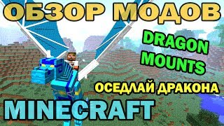 ч65  Оседлай дракона Dragon Mounts  Обзор мода для Minecraft [upl. by Diskin432]