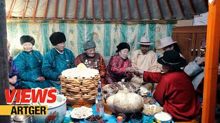 How Mongolian Nomads Celebrate Lunar New Year Tsagaan Sar Full Documentary  Views [upl. by Benkley]