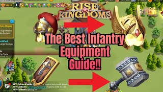 Infantry Equipment In Order  Rise of Kingdoms [upl. by Aenyl]