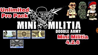 MINI MILITIA New update 426Unlimited pro packNew AvtarsNew MapsNew Guns features🔥 2018 [upl. by Mastrianni]