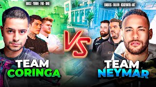 TEAM CORINGA VS TEAM NEYMAR NO CS [upl. by Ob]