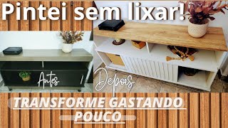 Como TRANSFORMAR um Móvel ESCURO EM CLARO  Como pintar Móvel de Compensado diyhomedecor [upl. by Kenlay]