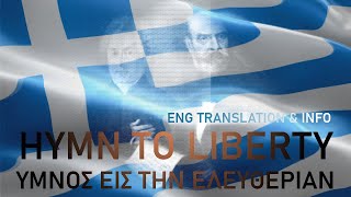 English Translation National Anthem of Greece and Cyprus  Info • Hymn to Liberty [upl. by Affer79]