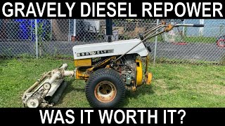 Gravely Diesel Repower  What I Wish I Knew [upl. by Enaxor]