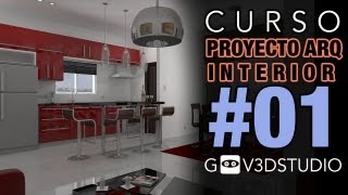 3ds Max Proyecto Arquitectura Interior 01 Depurar organizar e importar desde Autocad [upl. by Meihar597]