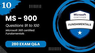 MS 900 Exam QampA 10  Microsoft 365 Fundamentals [upl. by Stasny195]