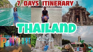 7 Days Thailand Plan  Perfect Thailand Itinerary  BangkokPattayaPhuket  PhiPhi amp Coral Island [upl. by Koal]