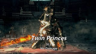 Dark Souls 3 Twin Princes SL1 No Damage [upl. by Linskey]