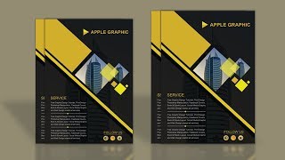 How To Design Company Profile Template  Photoshop Tutorial [upl. by Ariel703]