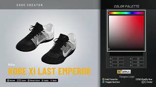 NBA 2K20 Shoe Creator  Nike Kobe 11 quotLast Emperorquot [upl. by Calisa174]