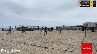 fairmont beach tennis  final mista B  juniorlarissa x fabiomariana JUNLAR VS FABMAR [upl. by Ayerf119]