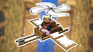 SteamPunk Minecraft Modpack EP9 Immersive Aircraft amp Schematicannon [upl. by Einavoj]