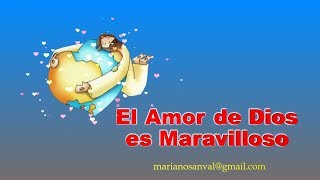 EL AMOR DE DIOS ES MARAVILLOSO VERSION KARAOKE CON VOZ GUIA KARAOKE KIDS [upl. by Auqinahc]