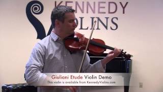 Giuliani Etude Violin from KennedyViolinscom Bouree Excerpt [upl. by Orpha]