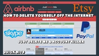 How To Delete Yourself Off The Internet Just Delete Me amp Account Killer [upl. by Yrram106]