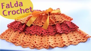 Falda tejida a crochet [upl. by Harcourt]