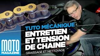 Entretien et graissage de sa chaine moto  Tuto mécanique [upl. by Madison]